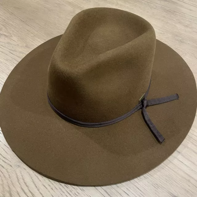 Brixton Cohen Cowboy Hat Size Medium Coffee Brown NWT