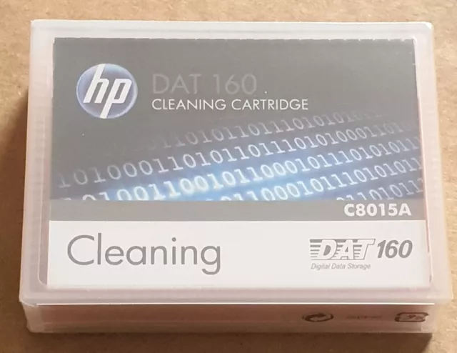 HP DDS DAT 160 Cleaning Tape/Cartridge 4mm C8015A NEW Sealed