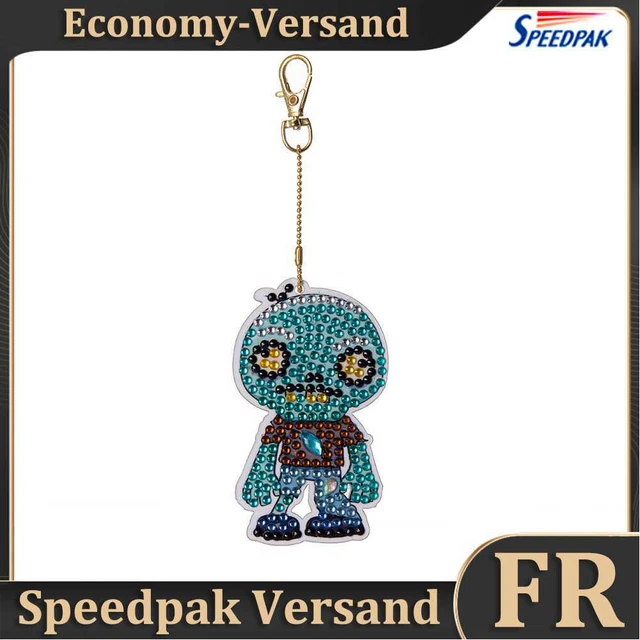 Cartoon Diamond Painting Keychain DIY Luminous Key Ring Pendant (DSK047) Hot