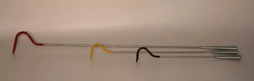 Edelstahl Schlangenhaken mit Gummierung schwarz ca.50 cm