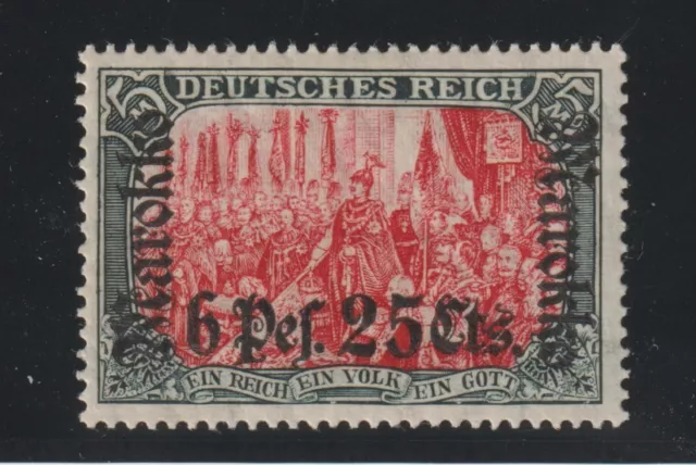 Deutsche Post in Marokko 1911 6 P. 25 C. Friedensdruck Michel 58 A Ia postfrisch