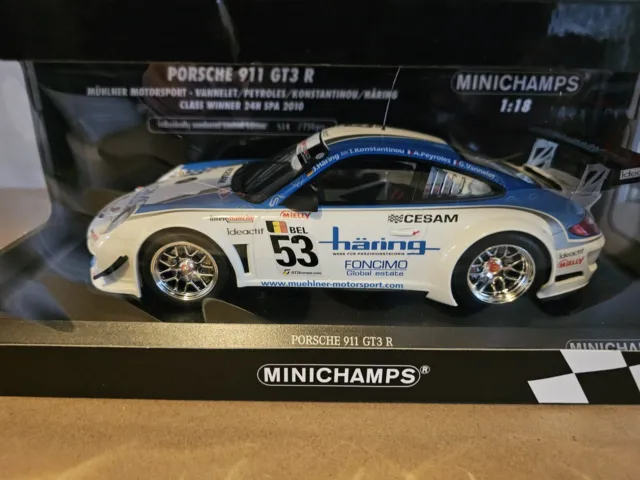 1:18 Porsche 911 GT3 R #53 SPA 514/750 Minichamps Diecast Model