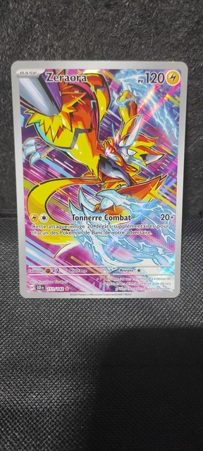CARTE POKÉMON ZERAORA 151/142 ILLUSTRATION RARE HOLO Couronne Stellaire ...