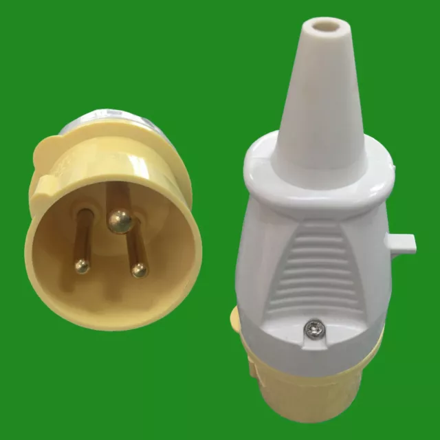16A 110V Yellow Construction Industry IP44 Ceeform 3 Pin Heavy Duty Power Plug