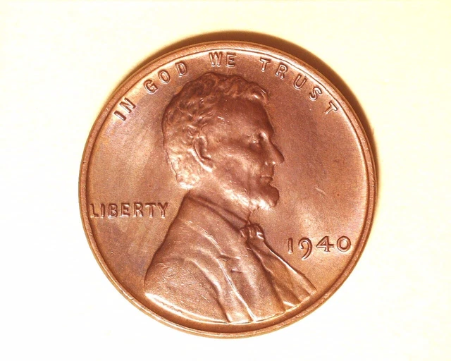1940  Lincoln Wheat  Penny In Ch/Bu  Condition    1226-2