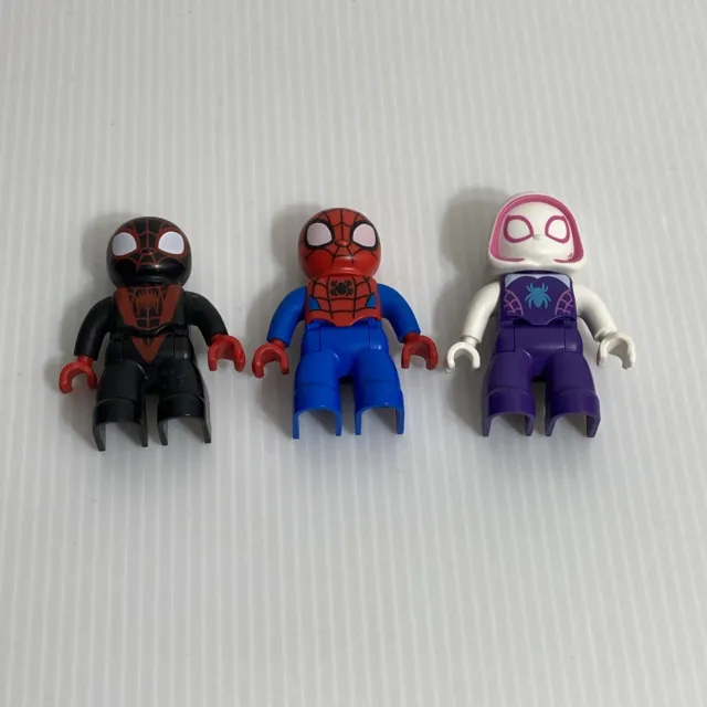 Miles Morales Spider Gwen And Spider Man Lego Duplo Marvel Figures 10940
