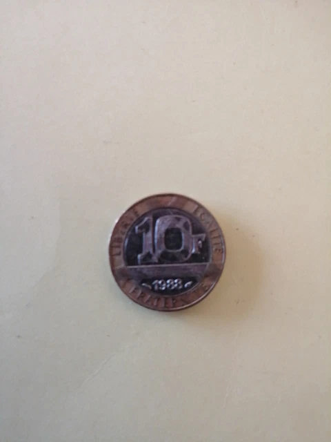 Pièce De 10 Francs 1988 Génie de la Bastille
