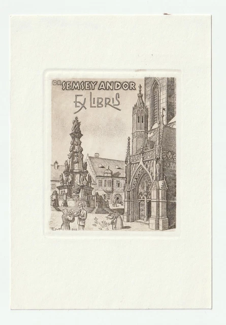 ISTVAN TEMPINSZKY: Exlibris für Dr. Andor Semsey