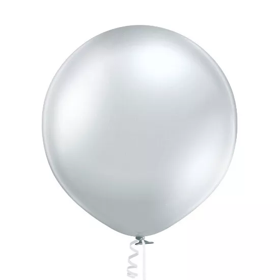 Luftballon XL 60 cm Latex Pastell Chrom Metallic Bio Geburtstag Deko Party DIY