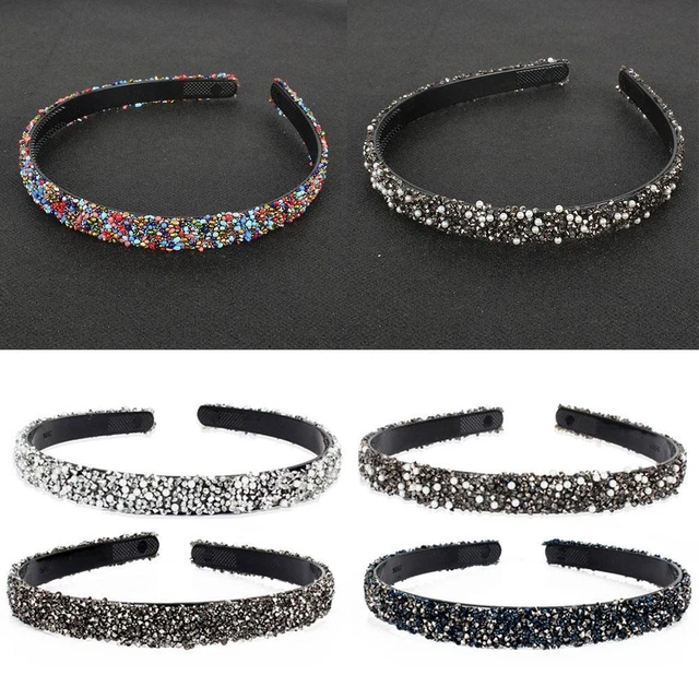 Full Crystal Luxury Hair Accessories Hairbands Sparkly Rhinestones Y0W8 x1 O1J0