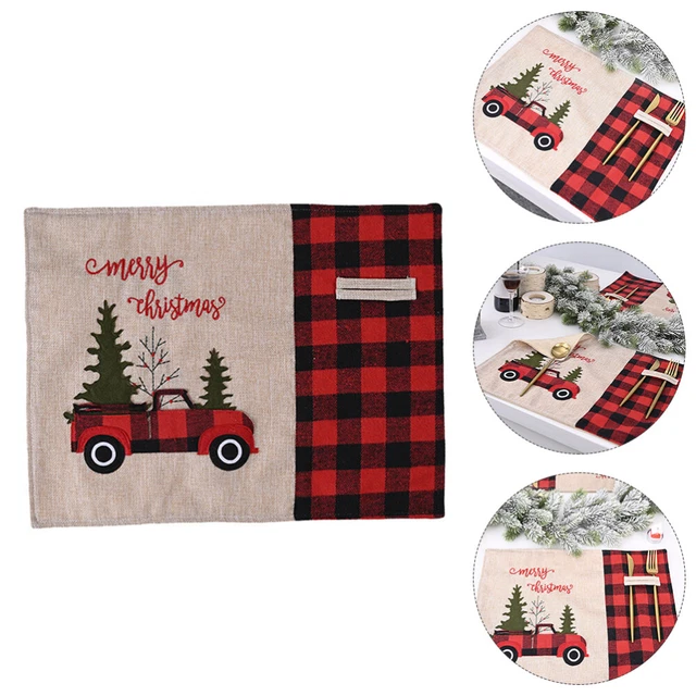 Platzdeckchen Urlaub Tischsets Plaid Auto Tischset Auto Trimmen Weihnachten