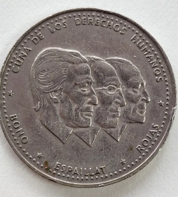 Dominican Republic 1983  Medio Peso (1/2 $) Human Rights Edition Coin Collectibl