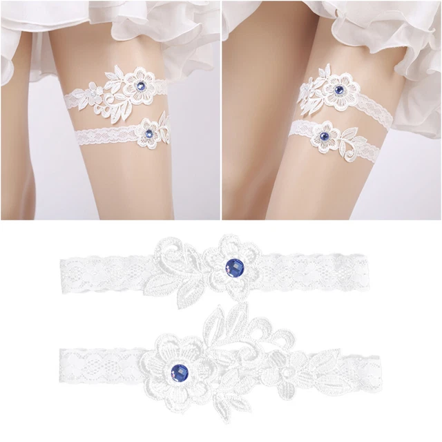 1 Paia Anello Coscia Sposa Piede Decorazione Piede Matrimonio Sposa Giarrettiera Reni Floreali Sexy