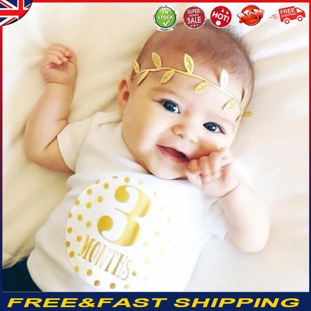 Newborn Baby Monthly Stickers Pregnant Women 1-12 Milestone Memory Photo Props -