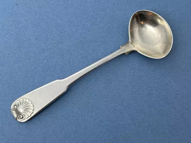 Antique Georgian Scottish Provincial Solid Silver Perth Mustard Spoon R.keay