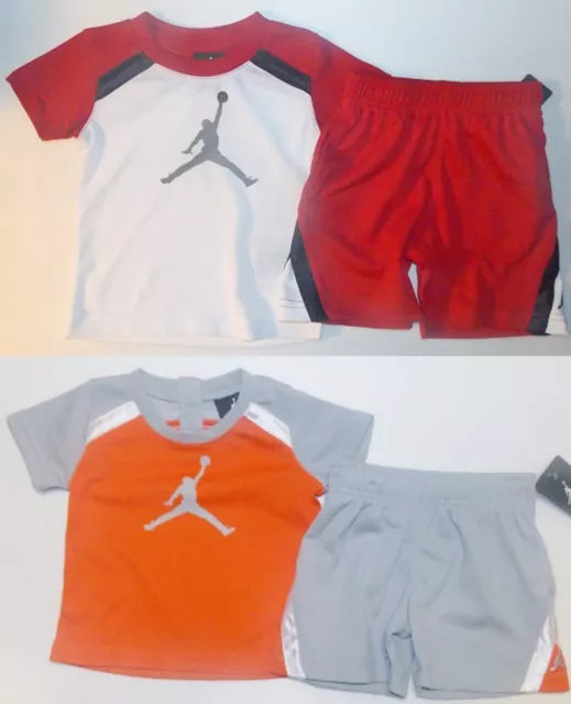 Air Jordan Infant Toddler Boys 2pc Shorts Outfit 2 Choices Sizes 6-9M or 2T NWT