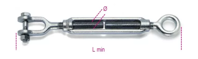 Robur Alambre Accesorio 8010Z M27 Ojo & Mordaza Tensor Galvanizado