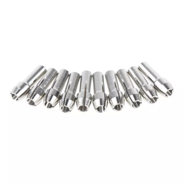 10 Pieces Stainless Steel Drill Chuck Collet Rotary Tool 2.35mm