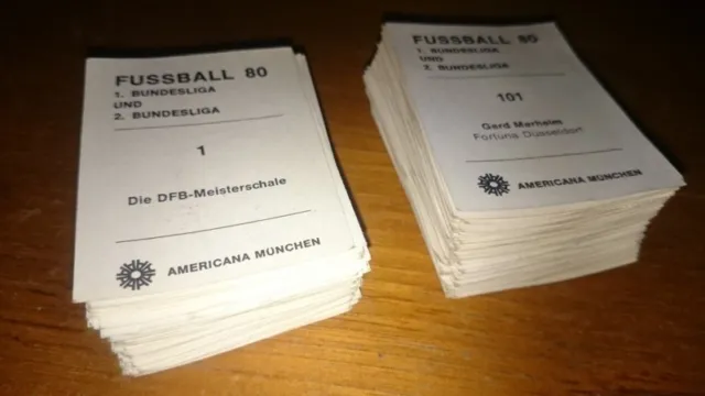1 Bild Americana Fußball 80 1980 Sticker 1. + 2. Bundesliga Auswahl Sammelbild