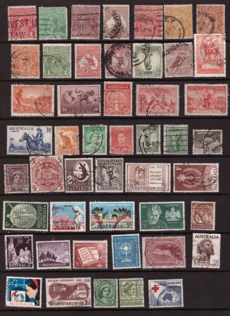 Australia Vintage used stamps selection