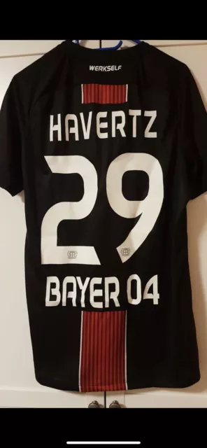 Matchworn Trikot Spielertrikot Bayer Leverkusen Bundesliga Kai Havertz