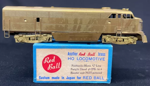 Vintage HO Brass Redball Fairbanks-Morse "C" Line Freight Diesel CFB 16-4