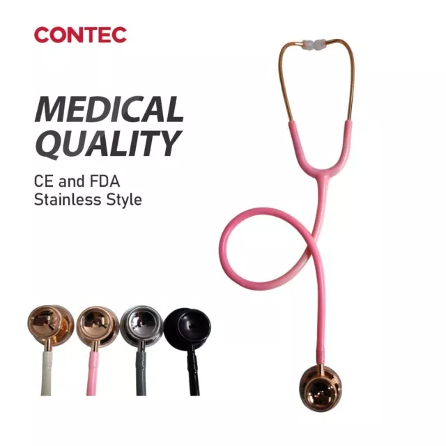 Cardiology Stethoscope Tunable Diaphragm Professional Single Head Multiple Color