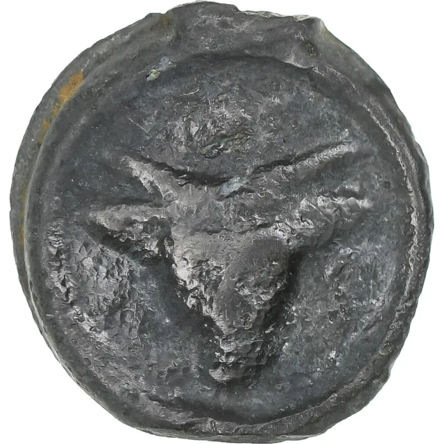 [#1178210] Remi, Potin au bucrane, 1st century BC, VF(30-35), Bronze, Delestrée: