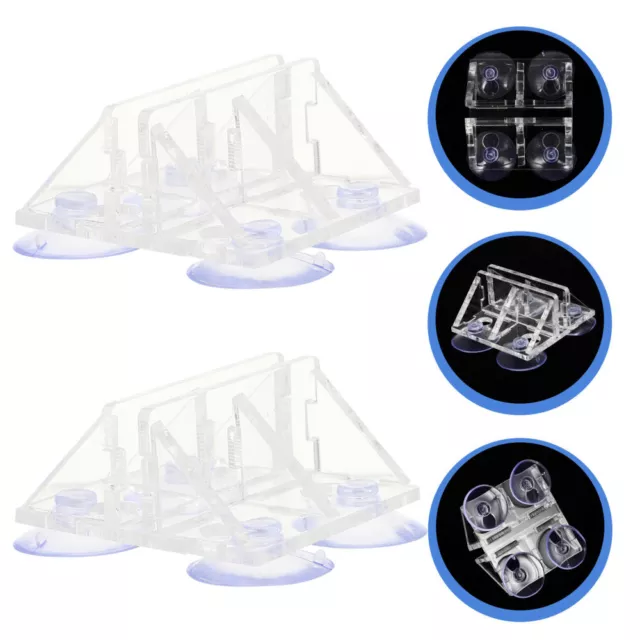 2PCS aquarium suction cup clip Aquarium Isolation Divider Clips Fish Tank