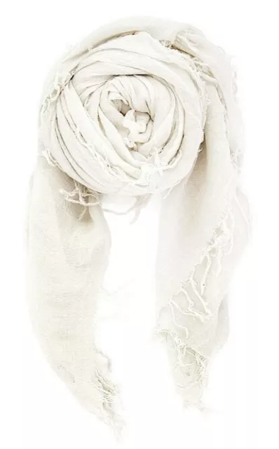 Chan Luu Soft Cashmere and Silk Scarf Wrap in EGGSHELL Light Cream BRH-SC-140