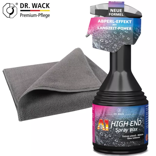 Dr. Wack A1 High End Spray Wax Sprühwachs Versiegelung 500ml + Mikrofasertuch