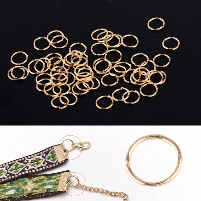 200 8mm Alloy Open Split Jump Rings Pendant Findings Key Chain Craft Make DIY Nm