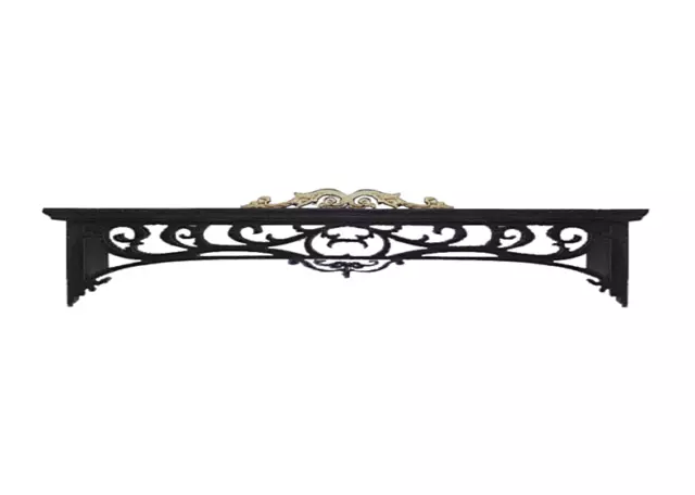Dollhouse Miniature 1:12 Ebony Double Window Cornice - Artist Made Furniture