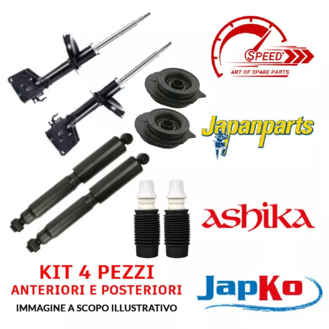 Kit 4 Ammortizzatori Anteriori Post + Tamponi Ant Supporti Lancia Ypsilon 843