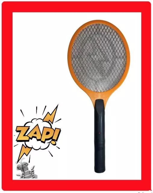 ✅ GIANT SIZE AA BATTERY Electric HIGH VOLTAGE Bug Zapper Fly Mosquito Racket