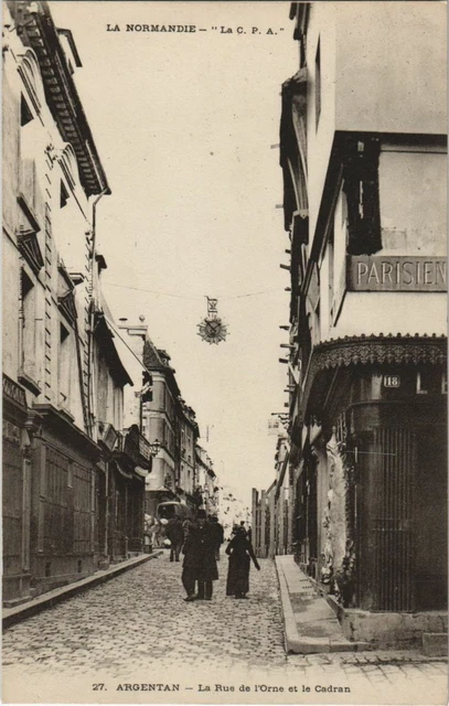 CPA Argentan La Rue de l'Orne et le Cadran FRANCE (1053771)