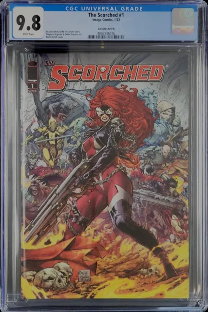 Scorched #1 CGC 9.8 Variant Cover B !! Todd Mcfarlane Spawn THE SCORCHED
