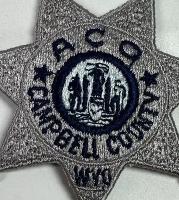ACO Animal Control Officer Campbell County Sheriff Wyoming WY 3.25" Patch