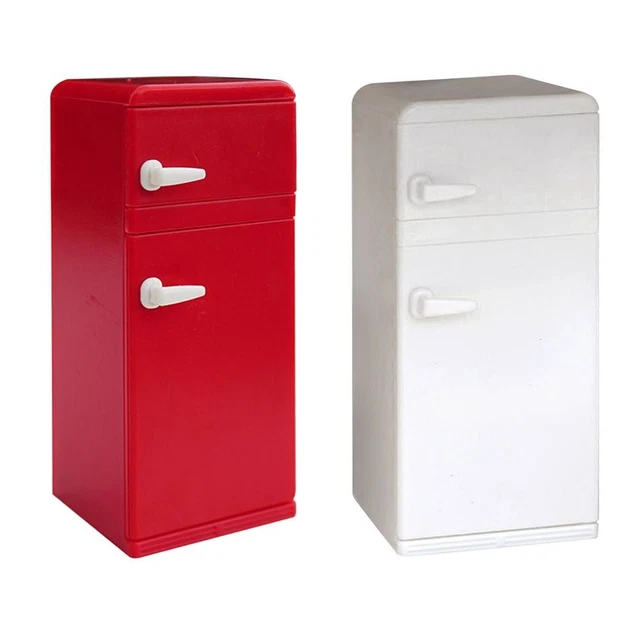 Props Dollhouse Refrigerator Kitchen Furniture Doll House Miniature Fridge