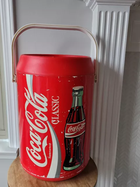 Coke Coca Cola Cooler Kooler Kraft 20" Tall Can Vintage 1993 w Handle Large!