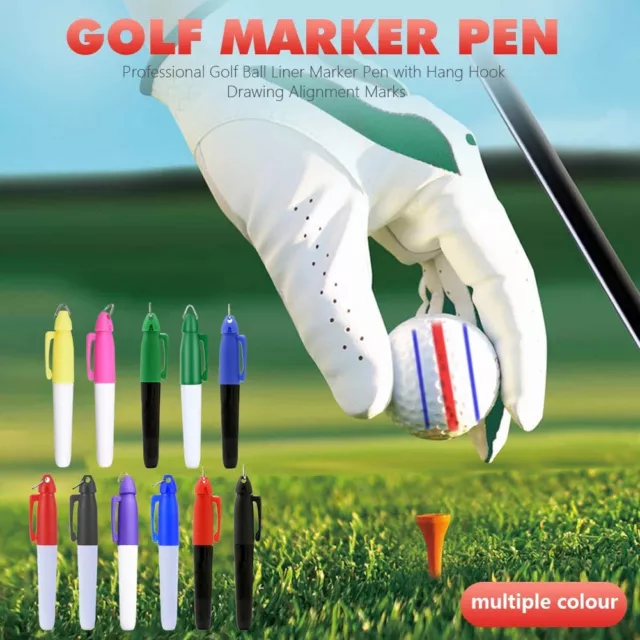 Kompakter und tragbarer Golfball Liner Marker Stift für Golfbegeisterte