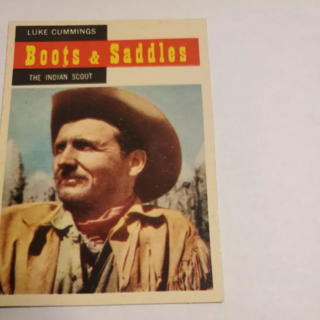 1958 Topps TV Westerns Card #66 Luke Cummings The Indian Scout EX/MT 3