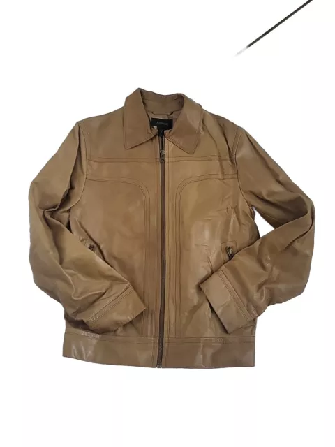 Express Genuine Leather  Light Brown Jacket Size S