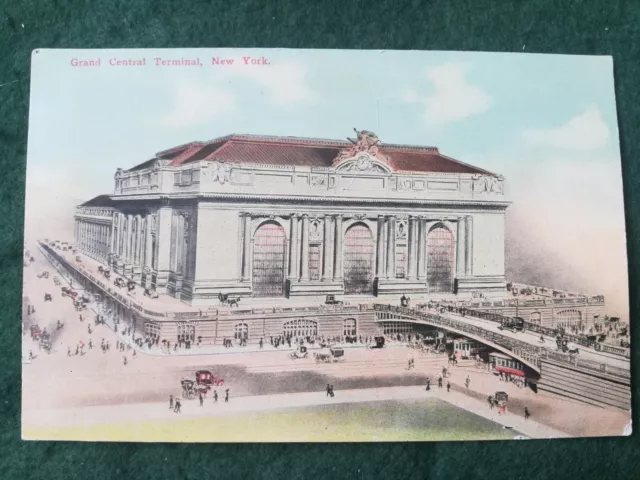 1900er Postkarte von Grand Central Terminal, New York, USA.