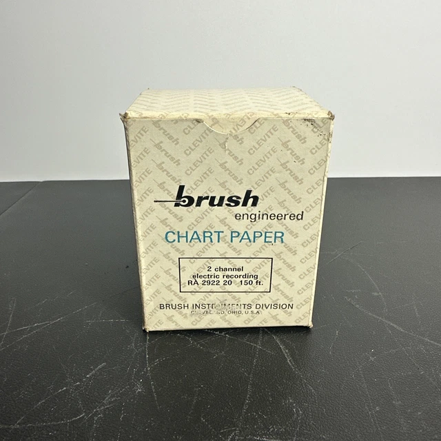 Brush Engineered. Chart Paper. 2 Channel Electric Recording RA 2922 20. 150 Ft.