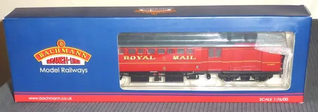 Bachmann 39-420  Br Mk 1 Pos Coach Post Office Sorting Van Post Office Red Boxed