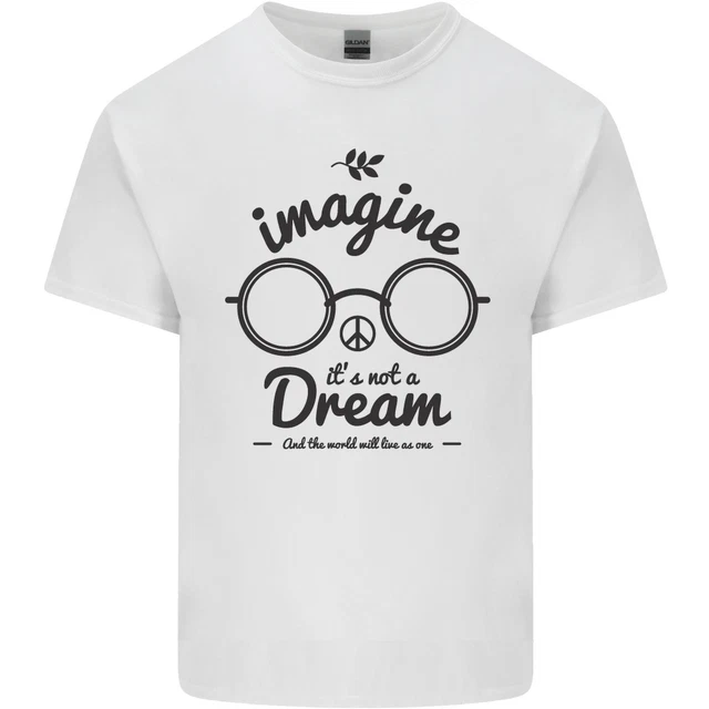 IMAGINE CE N EST Pas Un R ve Monde Paix Hippy Homme T Shirt En Coton 