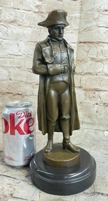 Français Vintage Bronze Doré Militaire Statue Napoléon`S Fonte Sculpture Nr