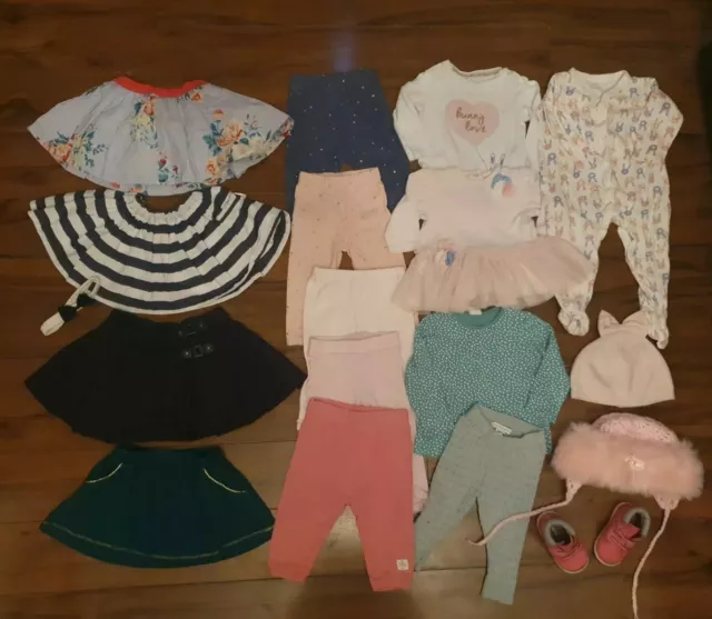 *F*A*B*Designer Baby Girl Clothes Bundle *6-9 Months*