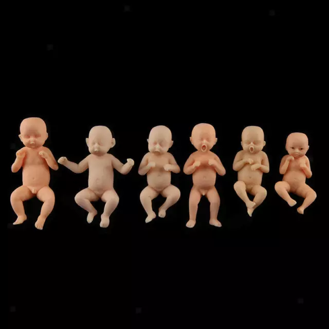 Set of 6 Reborn Baby Boy Dolls Realistic Lifelike Full Body Newborn